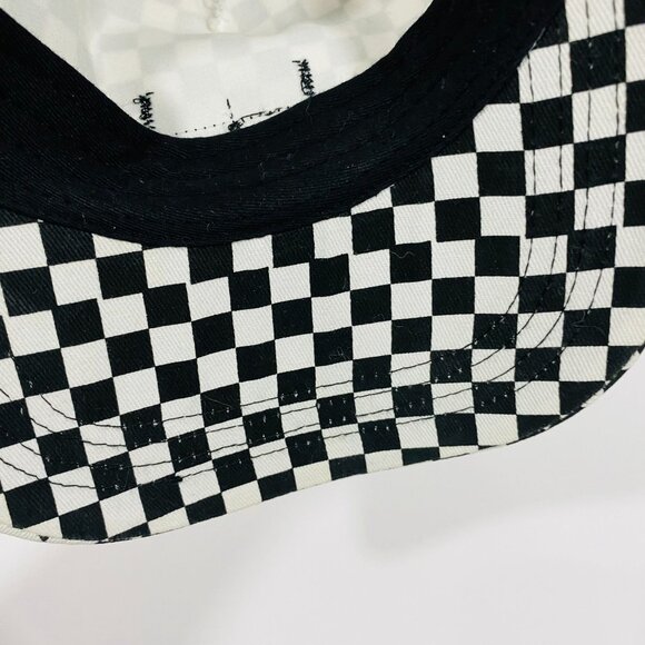Checkered Black & White Snapback Hat By Goodtimes Supply - Picture 6 of 6